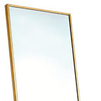 Gold Aluminum Freestanding and Wall Mounted Framed Full Length Mirror - 70-inch