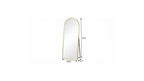 Gold Aluminum Arch Freestanding and Wall Mounted Framed Full Length Mirror