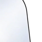 Black Aluminum Arch Freestanding and Wall Mounted Framed Full Length Mirror