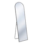 Black Aluminum Arch Freestanding and Wall Mounted Framed Full Length Mirror