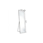 Black Aluminum Freestanding and Wall Mounted Framed Full Length Mirror - 56-inch