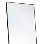 Black Aluminum Freestanding and Wall Mounted Framed Full Length Mirror - 56-inch