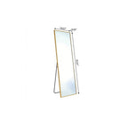 Gold Aluminum Freestanding and Wall Mounted Framed Full Length Mirror - 56-inch