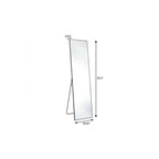 Black Aluminum Wall Mount Leaning or Freestanding Framed Full Length Mirror