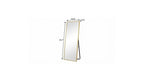 Gold Aluminum Freestanding and Wall Mounted Framed Full Length Mirror - 55-inch