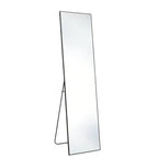 Black Aluminum Freestanding and Wall Mounted Framed Full Length Mirror - 55-inch