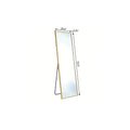 Gold Aluminum Freestanding and Wall Mounted Framed Full Length Mirror - 55-inch