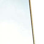 Gold Aluminum Freestanding and Wall Mounted Framed Full Length Mirror - 64-inch