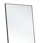 Black Aluminum Freestanding and Wall Mounted Framed Full Length Mirror - 67-inch