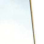 Gold Aluminum Freestanding and Wall Mounted Framed Full Length Mirror - 67-inch