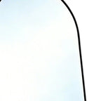 Black Aluminum Arch Freestanding and Wall Mounted Framed Full Length Mirror
