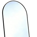 Black Aluminum Arch Freestanding and Wall Mounted Framed Full Length Mirror