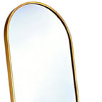 Gold Aluminum Arch Freestanding and Wall Mounted Framed Full Length Mirror