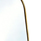 Gold Aluminum Arch Freestanding and Wall Mounted Framed Full Length Mirror