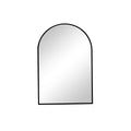 Black Aluminum Arch Framed Anti Fog Accent Mirror - 30-inch