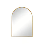 Gold Aluminum Arch Framed Anti Fog Accent Mirror - 30-inch