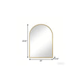 Gold Aluminum Arch Framed Anti Fog Accent Mirror - 30-inch