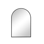 Black Aluminum Arch Framed Anti Fog Accent Mirror - 35-inch