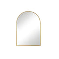 Gold Aluminum Arch Framed Anti Fog Accent Mirror - 35-inch