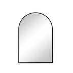 Black Aluminum Arch Framed Anti Fog Accent Mirror - 38-inch