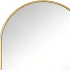 Gold Aluminum Arch Framed Anti Fog Accent Mirror - 38-inch