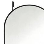 Black Aluminum Arch Over the Door Framed Accent Mirror - 47-inch