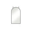 Black Aluminum Arch Over the Door Framed Accent Mirror - 47-inch