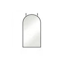 Black Aluminum Arch Over the Door Framed Accent Mirror - 47-inch