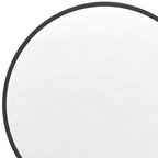 Black Aluminum Round Framed Accent Mirror - 20-inch