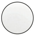 Black Aluminum Round Framed Accent Mirror - 20-inch