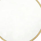 Gold Aluminum Round Framed Accent Mirror - 20-inch