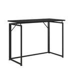 Black Wood and Steel Sled Computer Desk - 40-inch