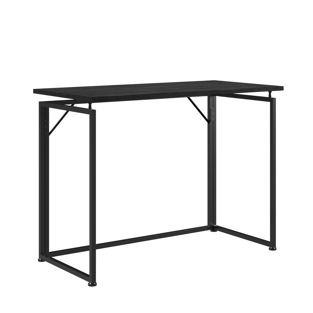 Black Wood and Steel Sled Computer Desk - 40-inch