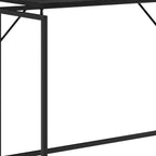 Black Wood and Steel Sled Computer Desk - 40-inch