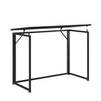 Black Wood and Steel Sled Computer Desk - 40-inch