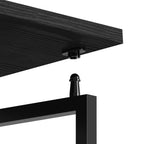 Black Wood and Steel Sled Computer Desk - 40-inch