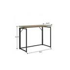 Black Wood and Steel Sled Computer Desk - 40-inch