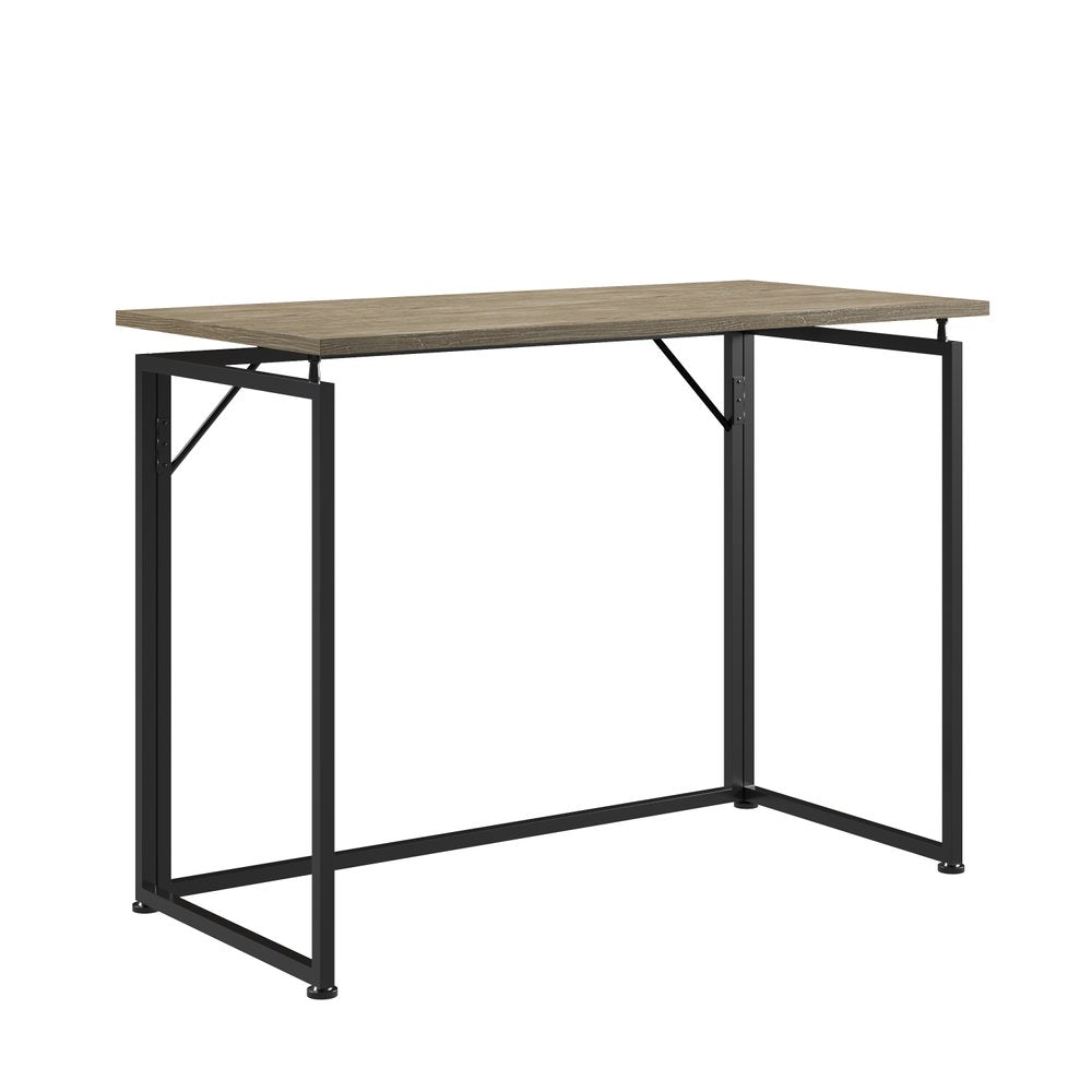 Black Wood and Steel Sled Computer Desk - 40-inch