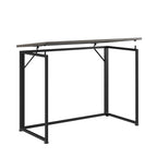 Black Wood and Steel Sled Computer Desk - 40-inch