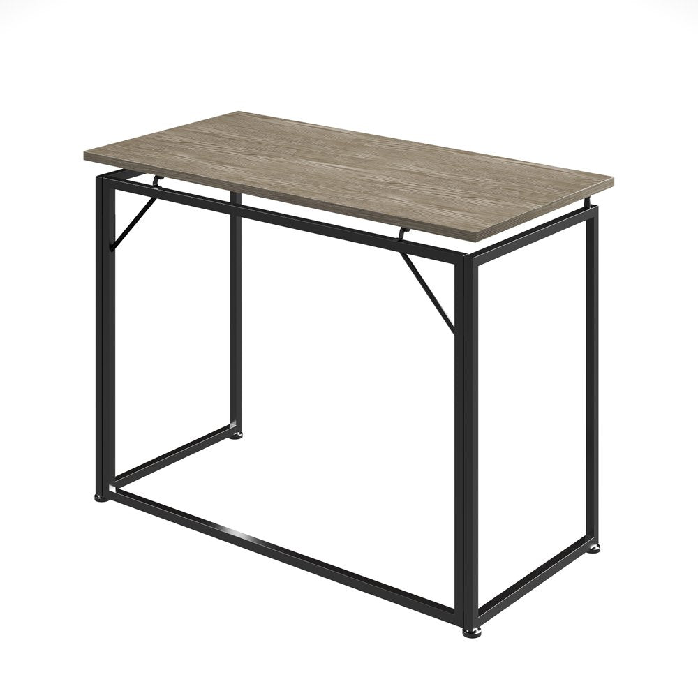 Black Wood and Steel Sled Computer Desk - 40-inch