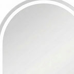 Arch Lighted Frameless Bathroom Vanity Mirror - 28-inch