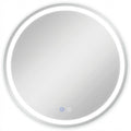Round Lighted Frameless Anti Fog Bathroom Vanity Mirror - 28-inch