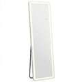 Clear Lighted Freestanding and Wall Mounted Framed Full Length Mirror - 64-inch