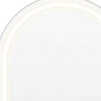 Arch Lighted Wall Mounted and Freestanding Frameless Full Length Mirror