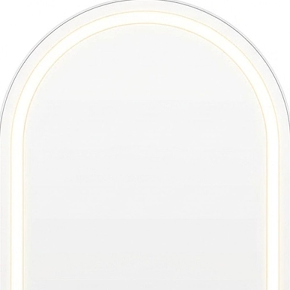 Arch Lighted Wall Mounted and Freestanding Frameless Full Length Mirror
