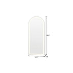 Arch Lighted Wall Mounted and Freestanding Frameless Full Length Mirror