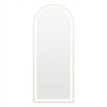 Silver Arch Lighted Freestanding and Wall Mounted Framed Full Length Mirror