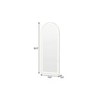 Silver Arch Lighted Freestanding and Wall Mounted Framed Full Length Mirror
