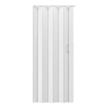 White Pvc Accordion Door - 80-inch