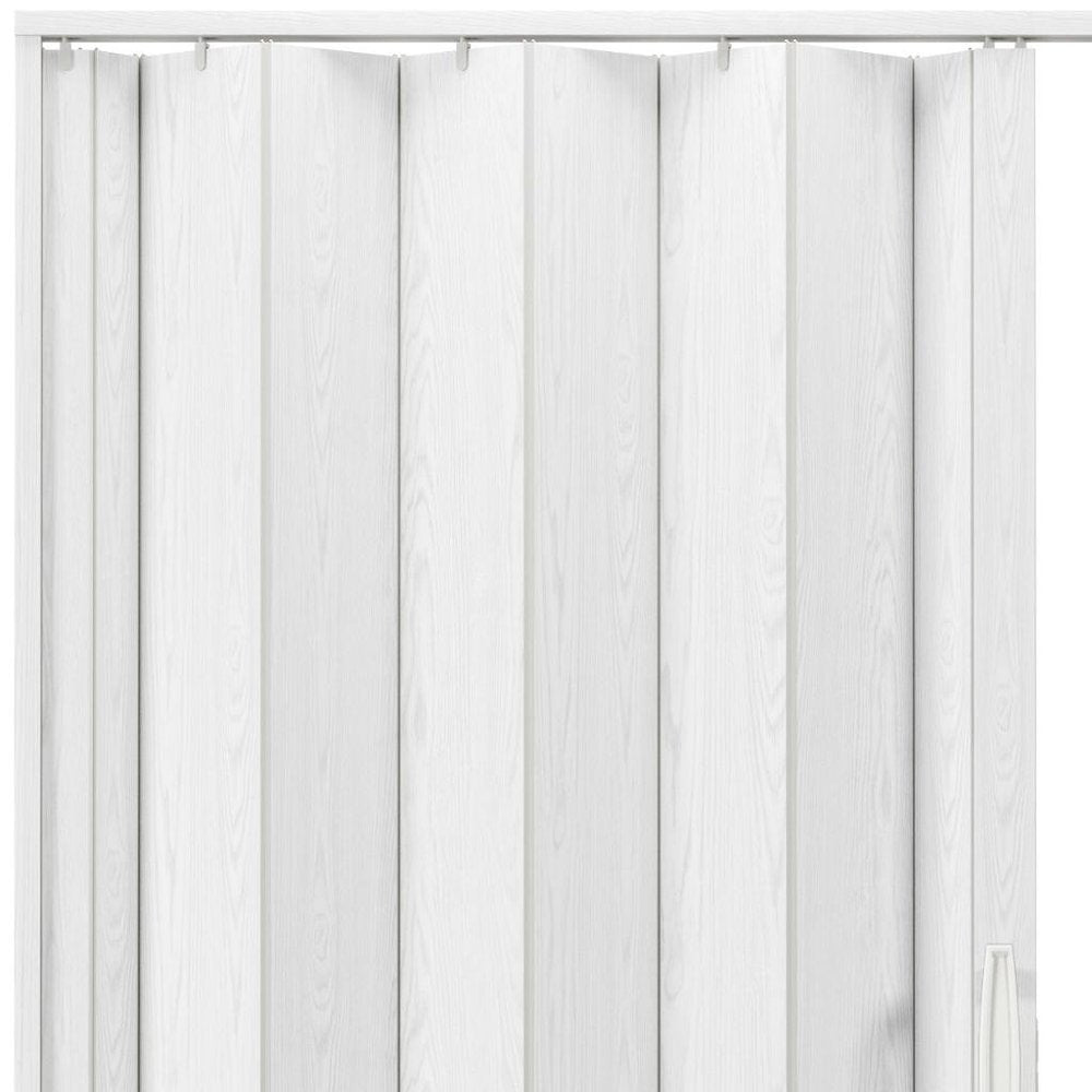 White Pvc Accordion Door - 80-inch